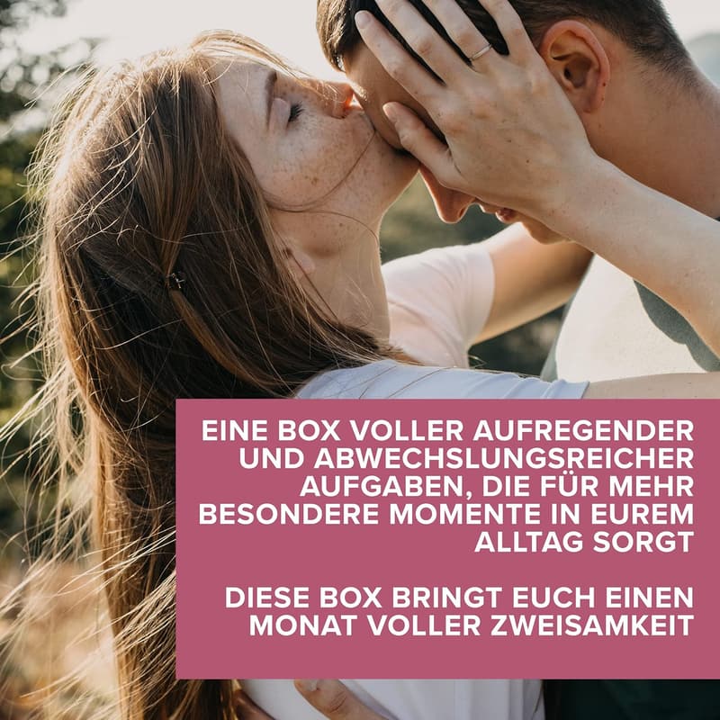 Verlobungsgeschenk: Box für Abwechslung im Alltag für Paare