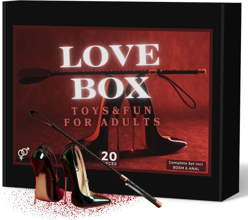 Erotische Liebesbox XXL für Paare – 20-teiliges Sexspielzeug Set