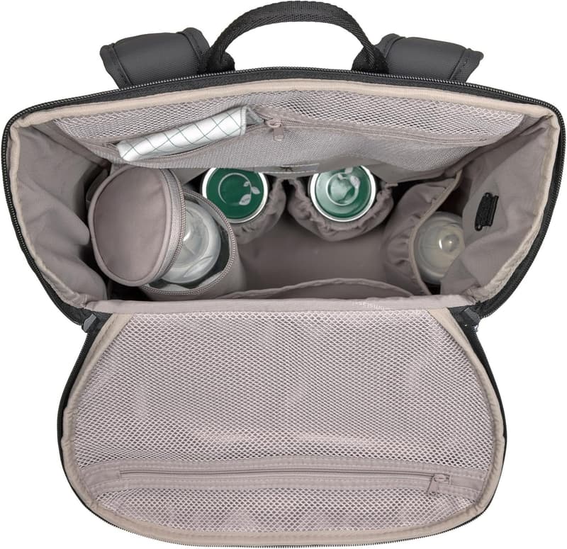 Praktischer Wickelrucksack mit Wickelunterlage und Flaschenhalter