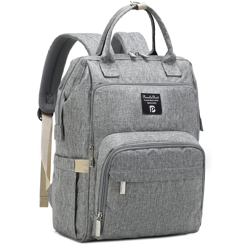 Stylischer Wickelrucksack für Babys mit Wickelunterlage, wasserabweisend