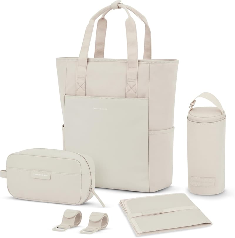 Wickelrucksack Lindby 2in1 mit Zubehör und Kinderwagenbefestigung