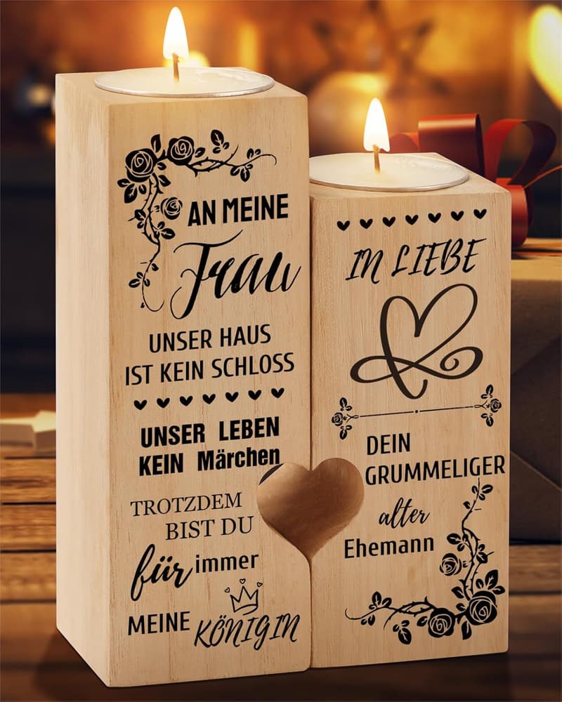 Jahrestagsgeschenk: Kerzenständer 