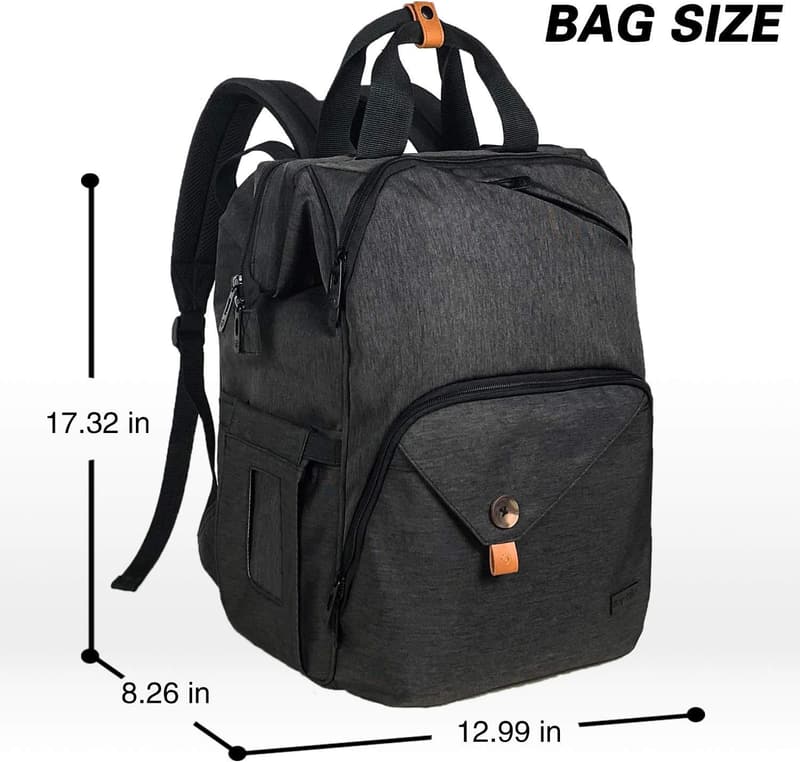 Multifunktionaler Wickelrucksack für Baby - wasserdicht und großraumig