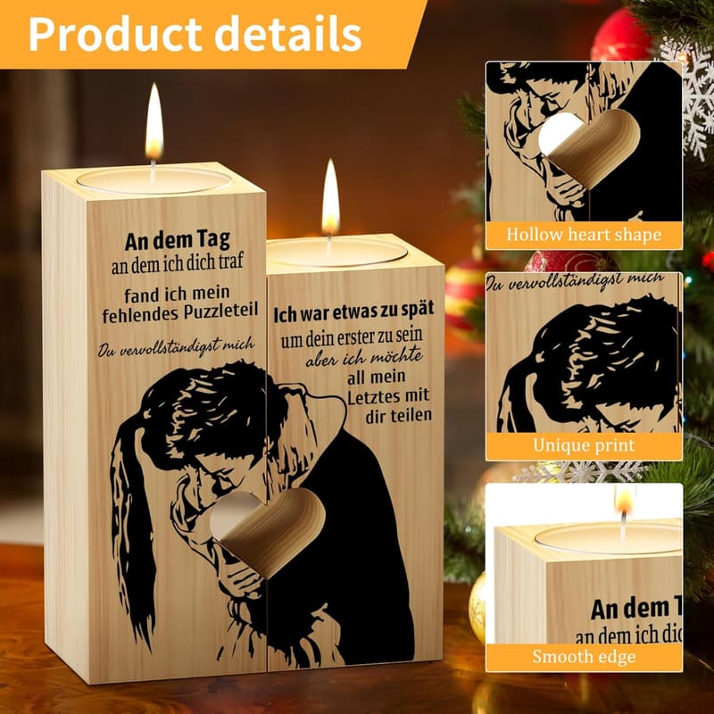 Jahrestagsgeschenk: Kerzenständer mit 