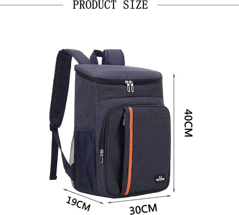 Kühlrucksack 22L – Isolierte Picknicktasche für Strand und Camping