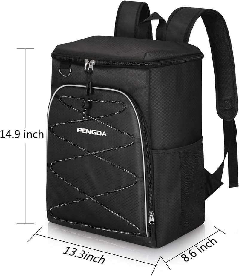 Kühlrucksack 25L - Isolierte Wasserdichte Kühltasche für Camping und Strand
