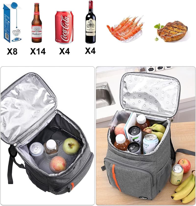 Isolierter Kühlrucksack für Picknick und Freizeit für Männer und Frauen