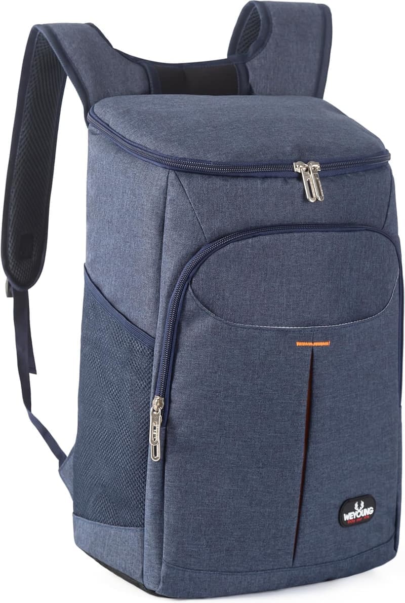 Isolierter Kühlrucksack 25L für Picknick und Camping (Blau)