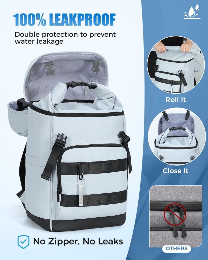 Wasserdichter 30L Kühlrucksack für Picknick und Camping