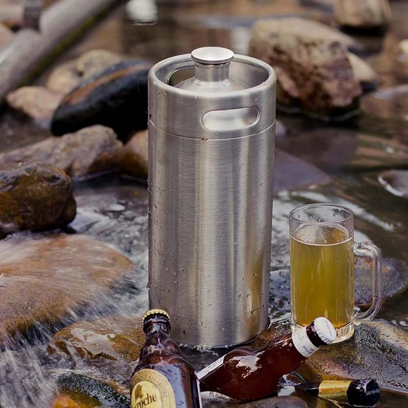 Mini KEG aus 304 Edelstahl, 10l Bierfass für Home Brewing