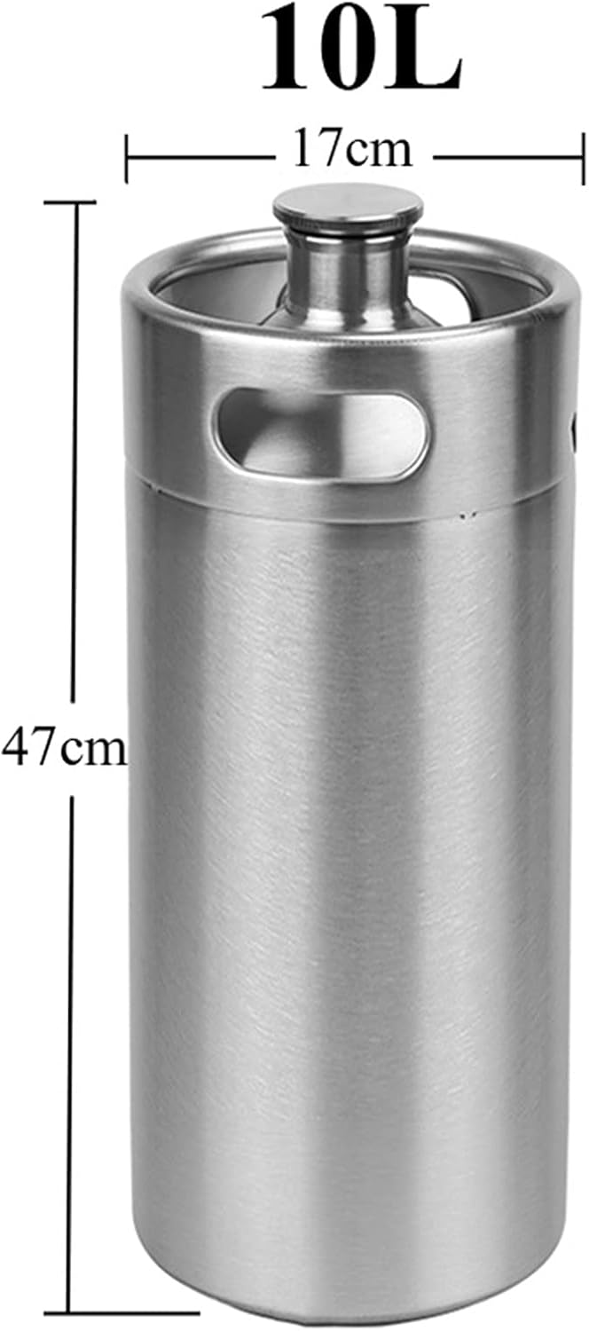 Mini KEG aus 304 Edelstahl, 10l Bierfass für Home Brewing