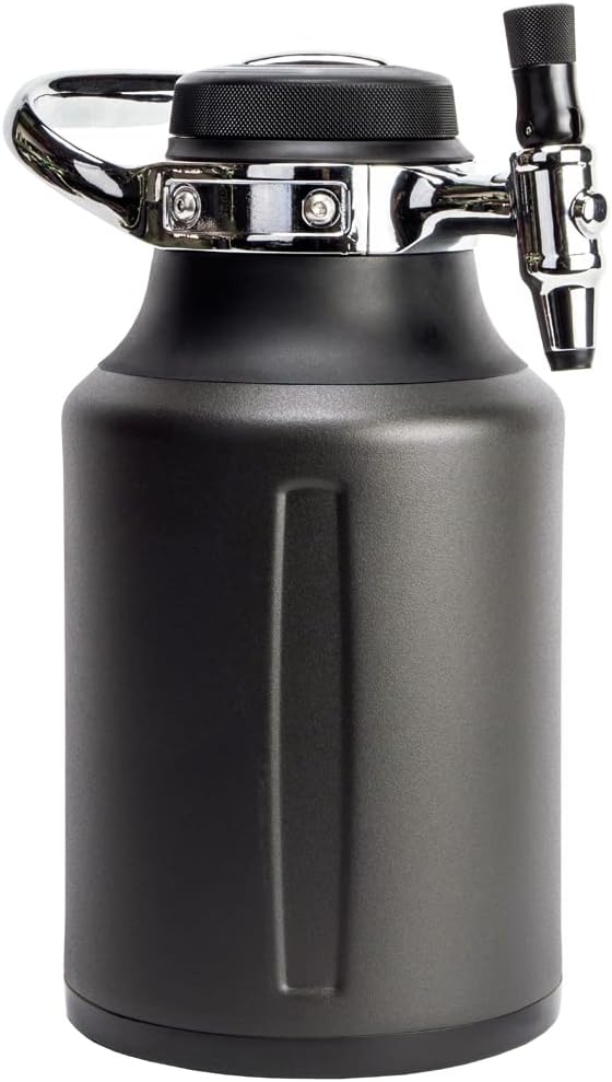 uKeg Go 64 - 1,9 L Growler aus Tungsten für 8 Getränke, robust