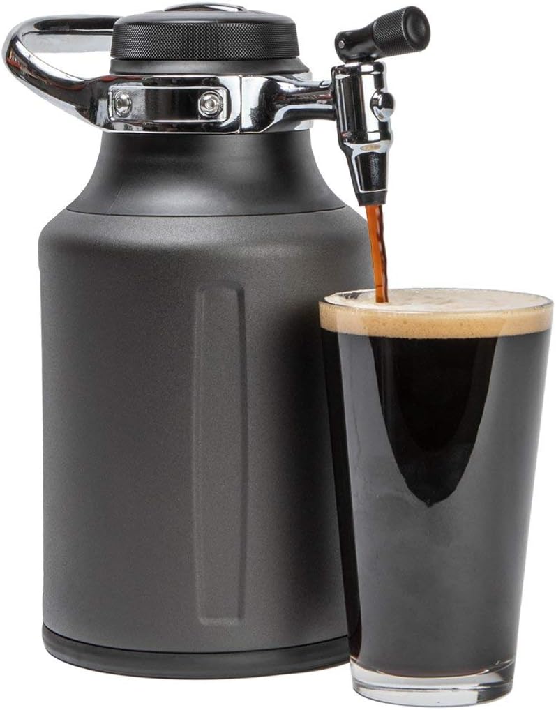 uKeg Go 64 - 1,9 L Growler aus Tungsten für 8 Getränke, robust