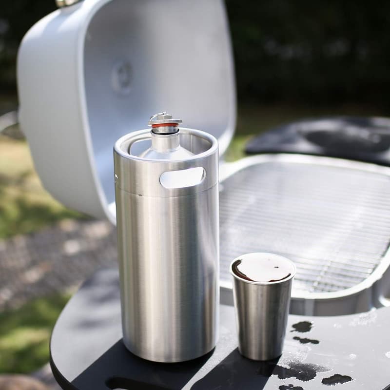 Tragbares 4L Edelstahl-Bierfass für Homebrewing und Craftbier