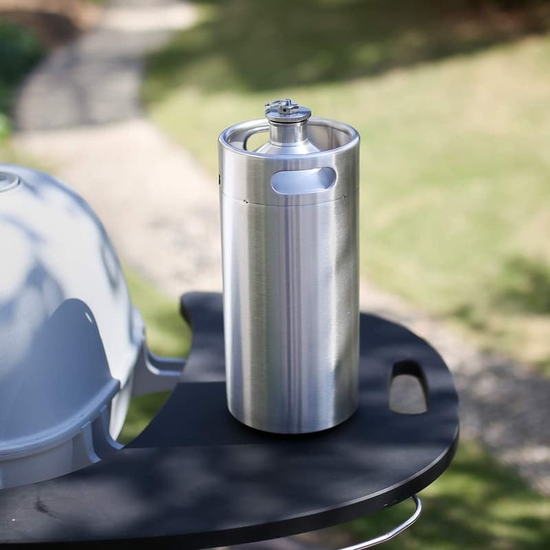 Tragbares 4L Edelstahl-Bierfass für Homebrewing und Craftbier