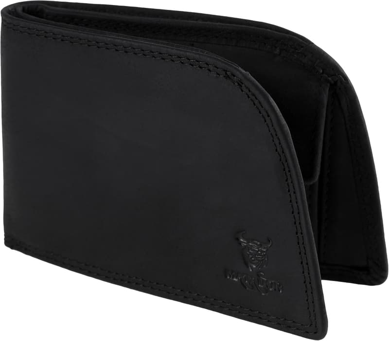Herren Geldbörse mit RFID-Schutz für Vordertasche - Schwarz