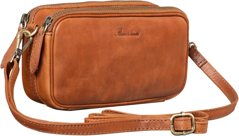 Echte Leder Reisetasche Braun – Vielseitige Umhängetasche mit Organizer