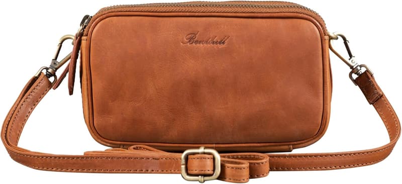 Echte Leder Reisetasche Braun – Vielseitige Umhängetasche mit Organizer