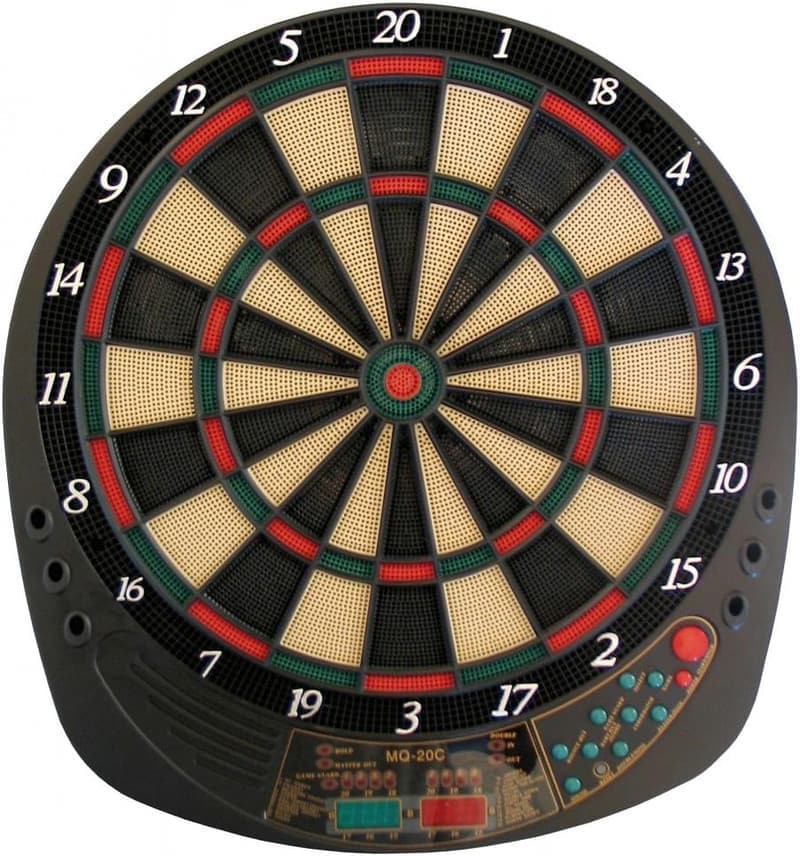 Elektronische Dartscheibe Exeter mit LED-Anzeigen für 8 Spieler