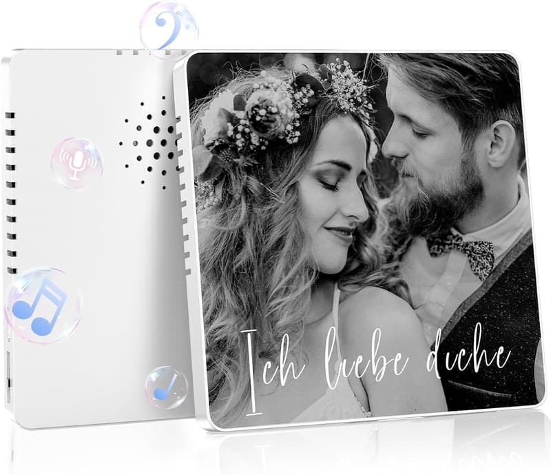 Personalisierter Kühlschrankmagnet mit Musik für Paare, Valentinstag