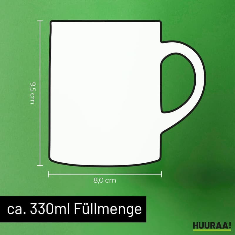 Glitzer Kaffeebecher 330ml für die beste Ehefrau