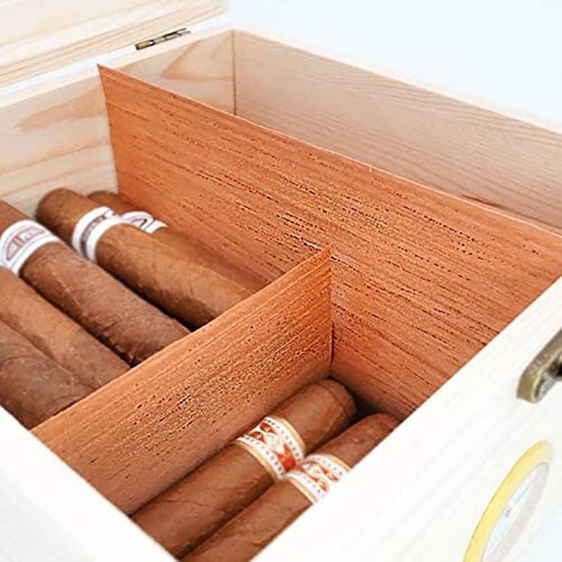 Humidor-Set aus spanischer Zeder für Zigarren, 5 Stück, 17x21 cm