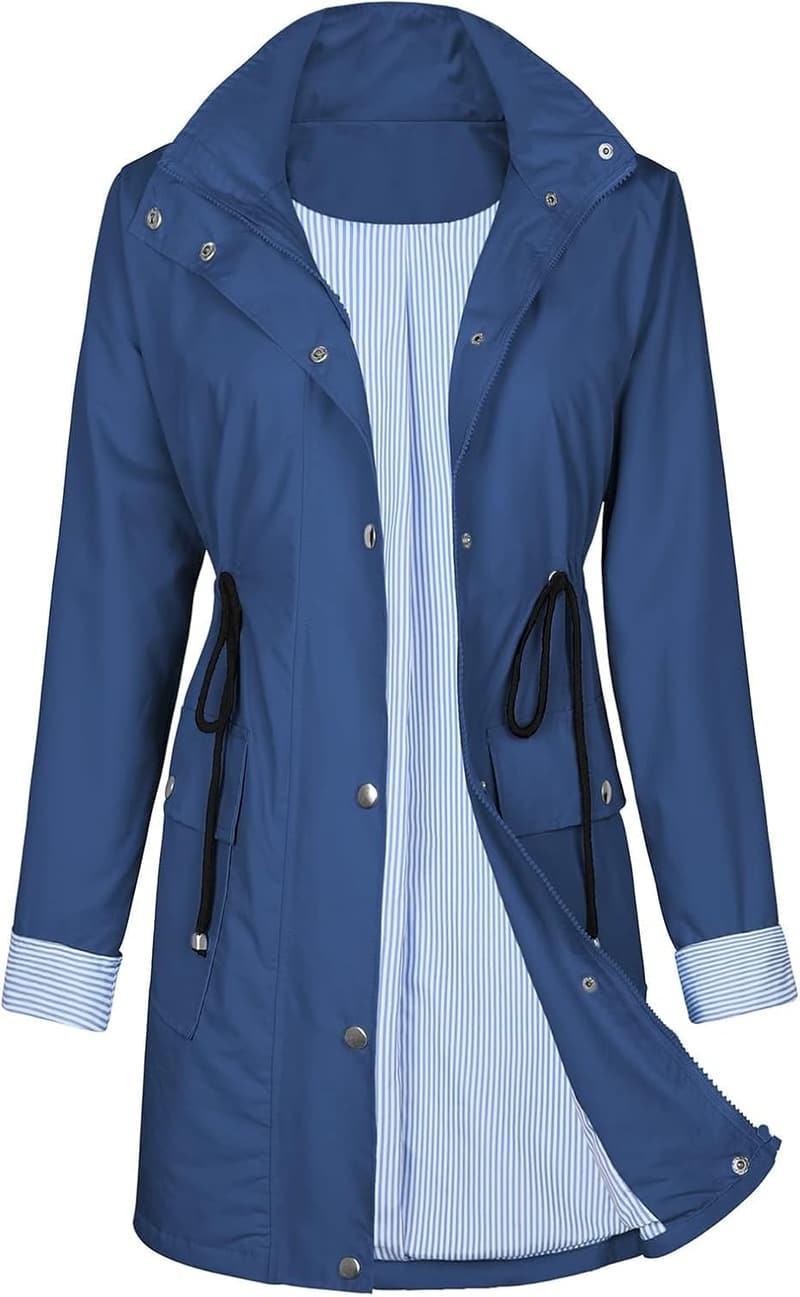 Durio Damen Regenjacke - Wasserdicht und Atmungsaktiv für Outdoor-Aktivitäten