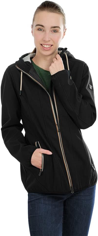 Damen Softshell Jacke Manhattan - Wasserabweisend & atmungsaktiv mit vielen Taschen