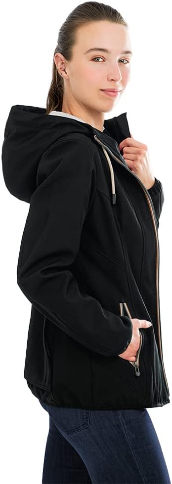 Damen Softshell Jacke Manhattan - Wasserabweisend & atmungsaktiv mit vielen Taschen