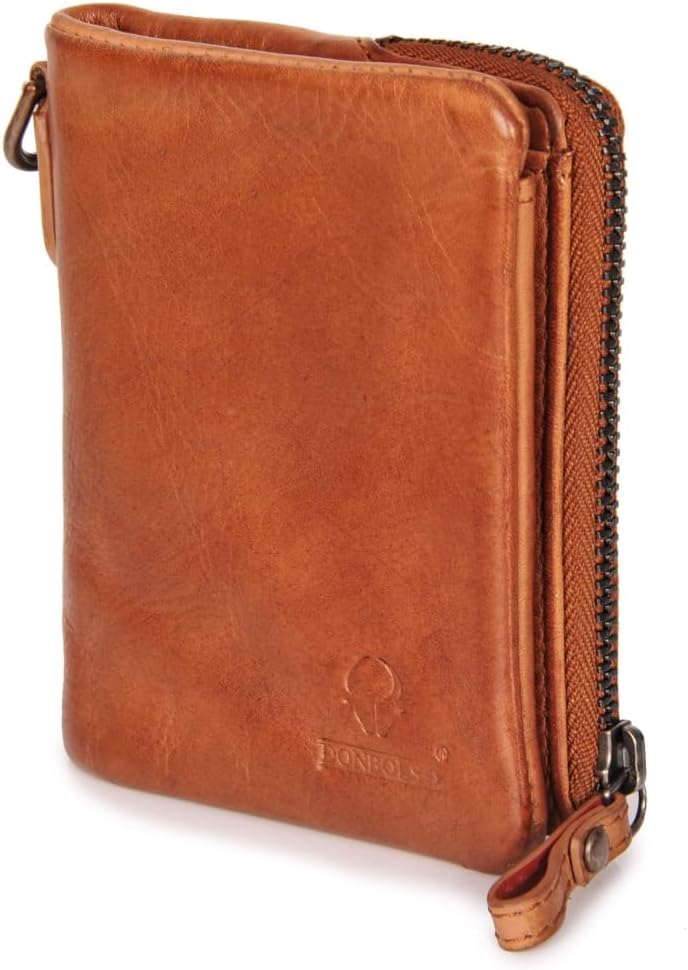 Slim-Wallet für Damen aus Leder mit RFID-Schutz – Mini Geldbörse