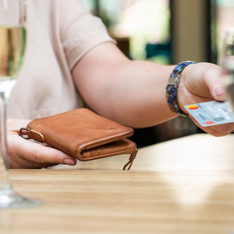 Slim-Wallet für Damen aus Leder mit RFID-Schutz – Mini Geldbörse