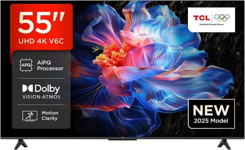 TCL 55 Zoll 4K HDR Smart TV mit Google TV & Dolby Audio
