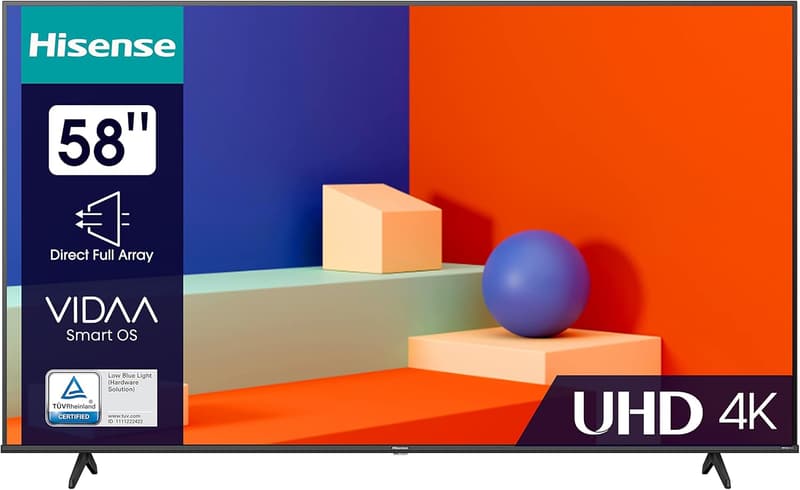 Hisense 58 Zoll 4K UHD Smart TV mit HDR und Dolby Vision
