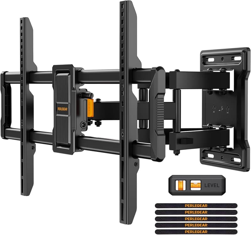 Schwenkbare TV Wandhalterung für 42-84 Zoll Fernseher, max. 60kg, VESA 200x100 bis 600x400mm