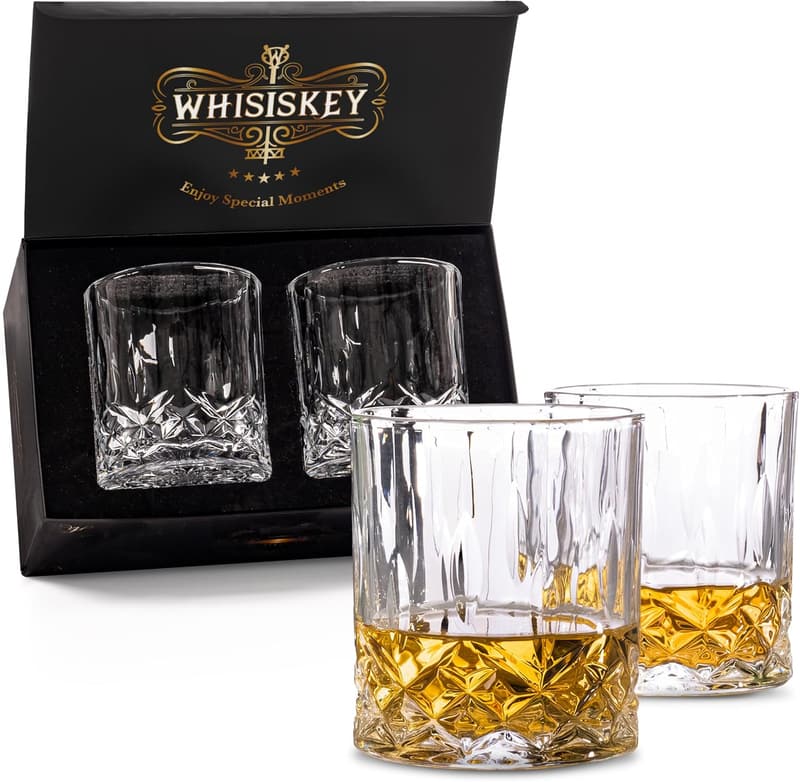 Whisky Geschenkset mit 2 Gläsern (310ml) für Männer