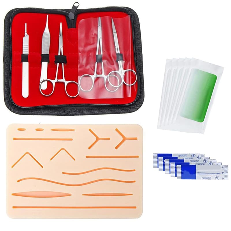 Nahtübungsset für Studenten - PRITOK 16-teiliges Silikon Kit