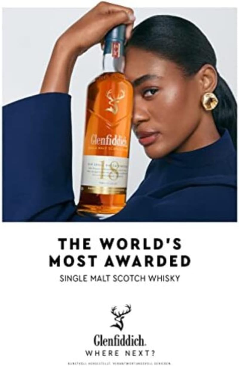 Glenfiddich 18 Jahre Single Malt Whisky in Geschenkverpackung, 70cl
