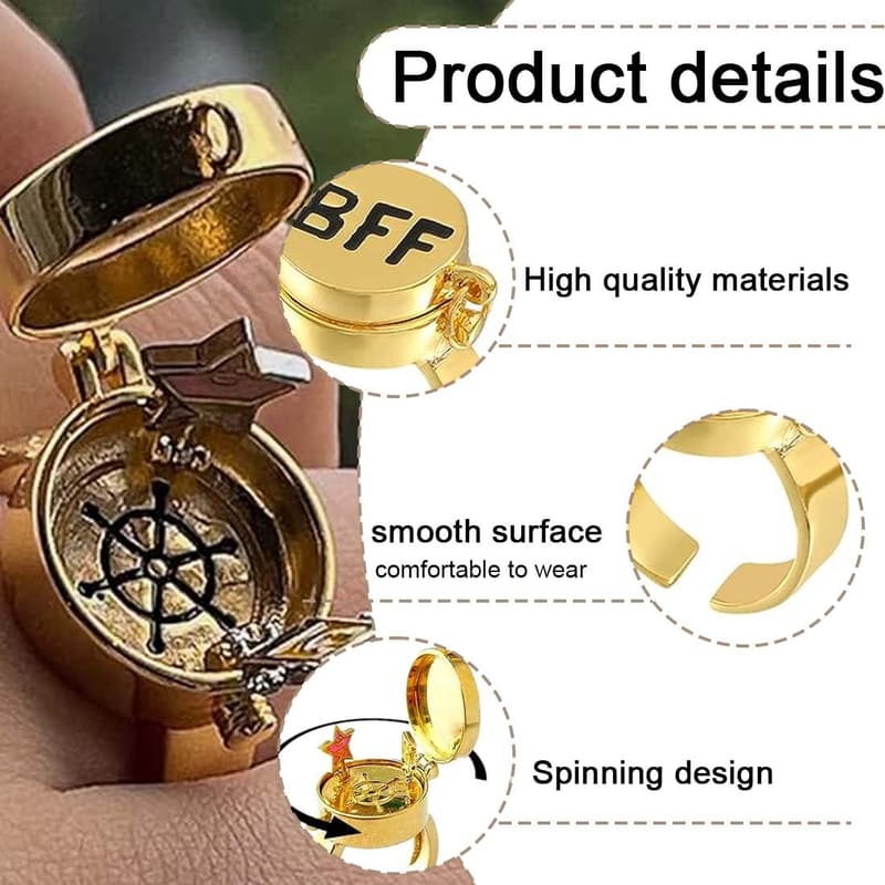 Einstellbare Freundschaftsringe für Frauen – 2er Set BFF Schmuck