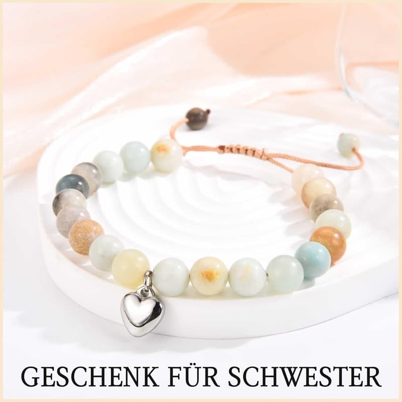 Amazonit Perlen Armband für Mädchen – Geschenk zum Geburtstag