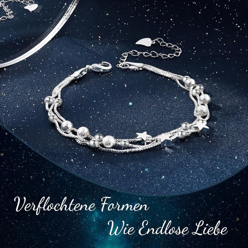 925 Sterlingsilber-Armband für Töchter - Kreatives Geburtstagsgeschenk