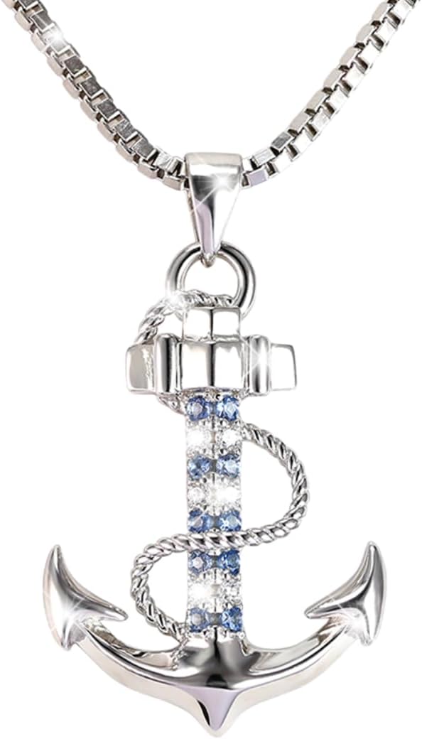 Ankerkette 925 Silber für Frauen – Geschenkbox inklusive – Halt, Vertrauen & Liebe
