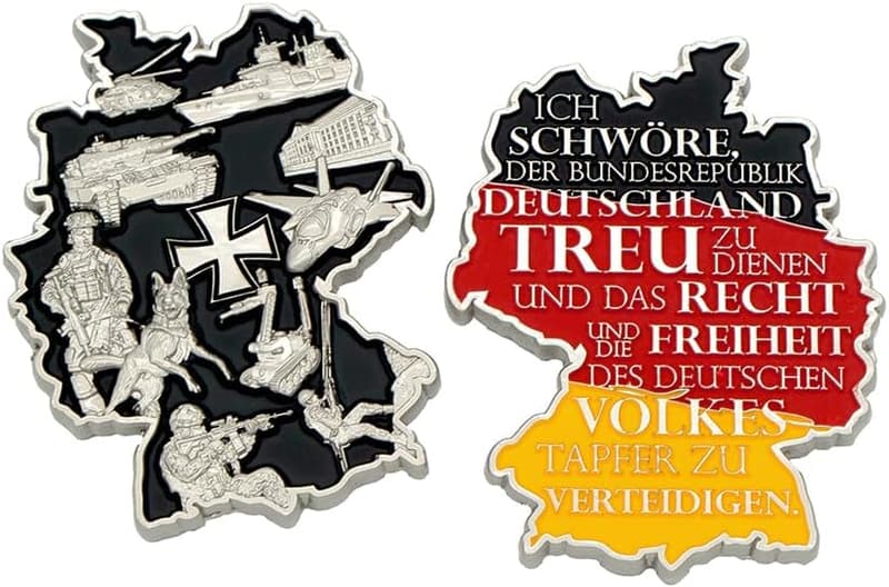 Bundeswehr Eid Deutschland Coin – Hochwertige Nickel-Münze als Andenken