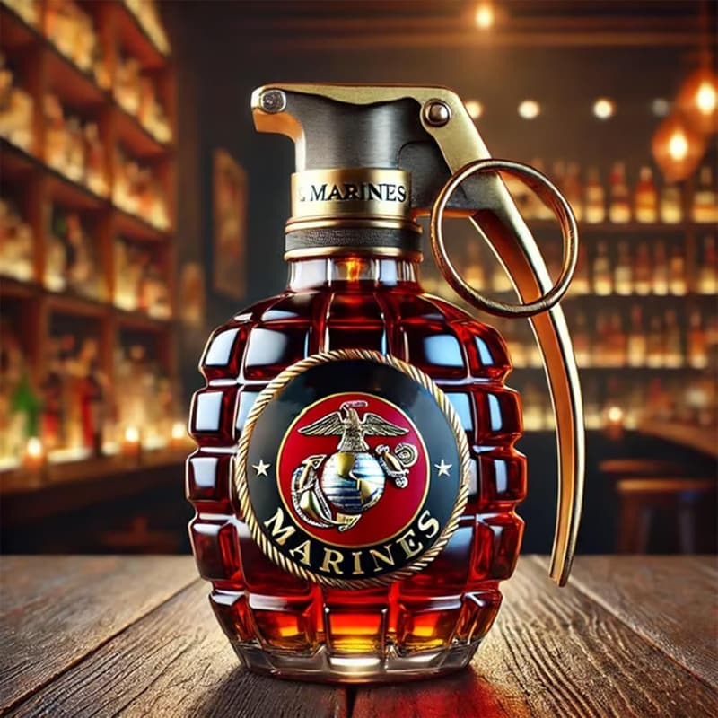 Militärische Handgranate Whisky Dekanter 300ml für Männer