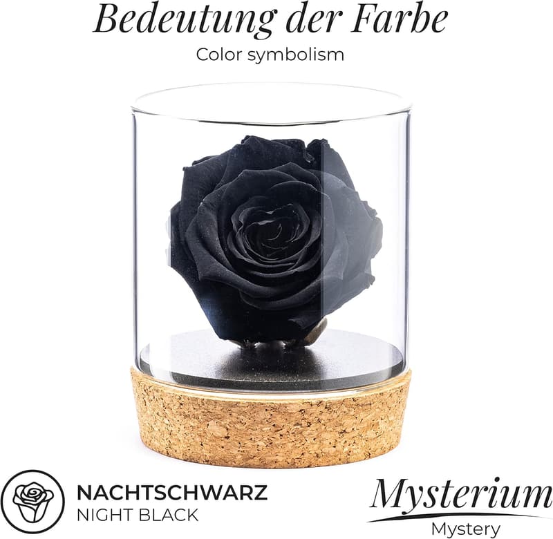 Ewige Rose im Glas mit 24 Karat vergoldetem Kelch – Geschenkidee für Paare