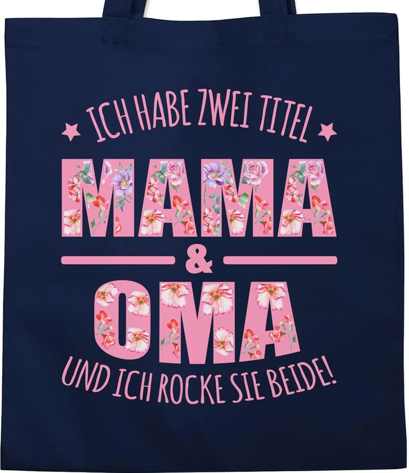 Muttertagsgeschenk: Baumwolltasche für Mama und Oma