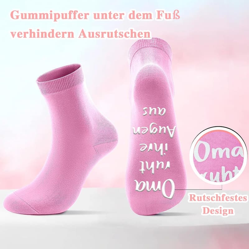 Lustige Socken Geschenk zum Geburtstag für Oma und Opa