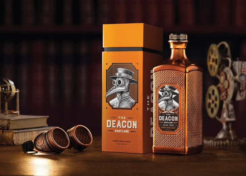 The Deacon Blended Scotch Whisky Geschenk-Set mit Orangen-Note, 700ml