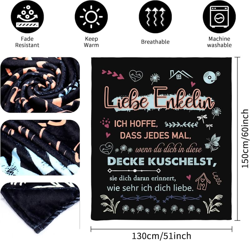 Kuscheldecke für Enkelin – Erinnerungsstück der Liebe