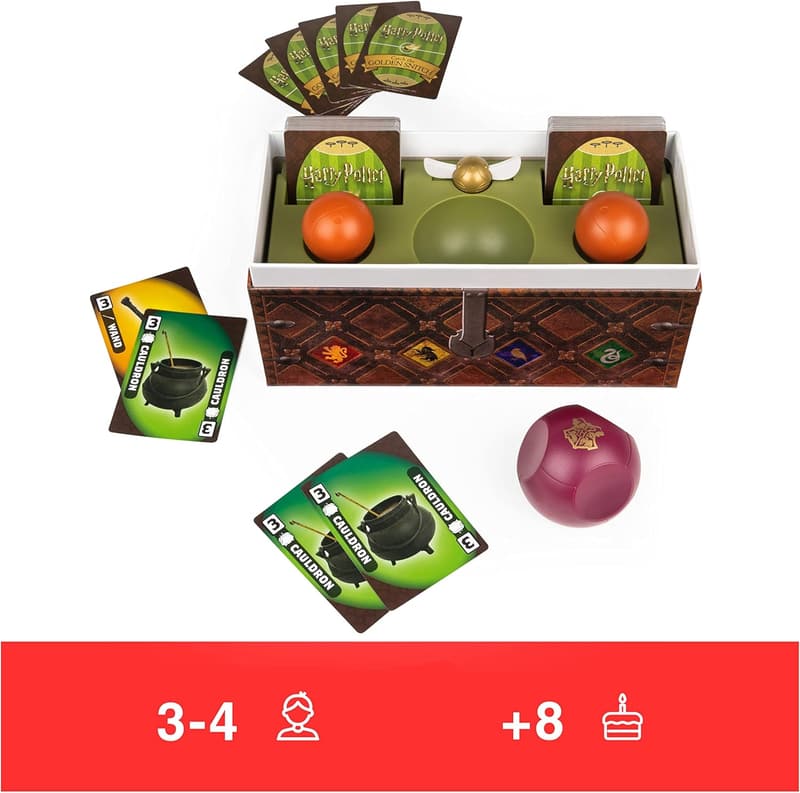 Harry Potter Fang den Goldenen Schnatz - Kartenspiel für 3-4 Spieler ab 8 Jahren