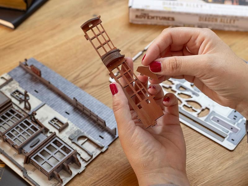Harry Potter Diagon Alley 3D Miniaturhaus als Buchstütze für Fans